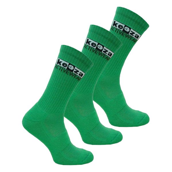 Skarpety sportowe Keeza 3 pary. Zielone skarpetki KEEZA, bez wzorów. Za 42.00 zł.