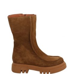 ZAMSZOWE BOTKI DEEJAY1602 CR GL. Botki Venezia, bez wzorów, ze skóry, bez obcasa, bez zapięcia. Za 199.00 zł.