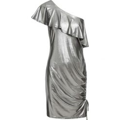 Sukienka z metalicznym połyskiem bonprix srebrny. Sukienki marki Marie Zélie. Za 79.99 zł.