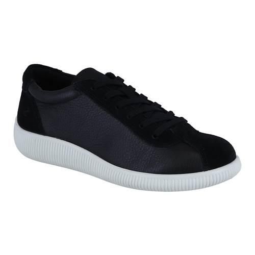 Buty do chodzenia damskie Ecco Sneaker Soft Zero Leder. Czarne buty treningowe ECCO, bez wzorów, z materiału, bez zapięcia, trekkingowe. Za 621.00 zł.