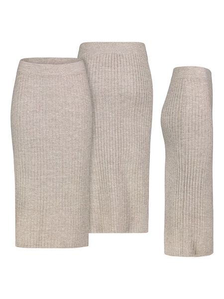 Sublevel Spódnica w kolorze jasnoszarym rozmiar: XS. Szare spódnice Sublevel, xs, bez wzorów, prążkowane, midi. Za 78.66 zł.