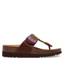 Japonki Scholl. Brązowe japonki Scholl, bez wzorów. Za 219.99 zł.