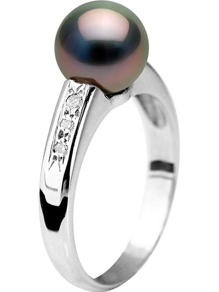 Pearline Złoty pierścionek z diamentami i perłą rozmiar: 60. Niebieskie pierścionki Pearline, z diamentem, złote. Za 2,087.99 zł.