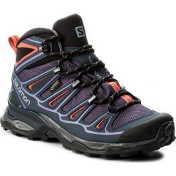 Trekkingi SALOMON - X Ultra Mid 2 Gtx GORE-TEX 390399 20 V0 Nightshade Grey/Deep Blue/Coral Punch. Trekkingi marki Salomon. W wyprzedaży za 409.00 zł.