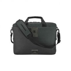 Teczka na laptopa z przegrodą na tablet - szara. Szare walizki Wenger. Za 229.99 zł.