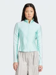 Adidas Bluza "Originals Adicolor 3-Stripes" w kolorze turkusowym rozmiar: M. Niebieskie bluzy adidas, m, bez wzorów, bez ramiączek, bez kaptura. Za 165.55 zł.
