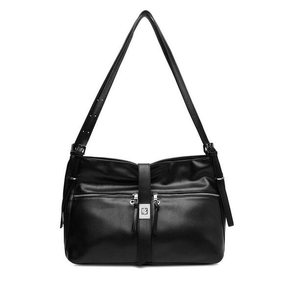 Torebka GINO ROSSI. Czarne shopper bag Gino Rossi, bez wzorów, bez dodatków. Za 259.99 zł.