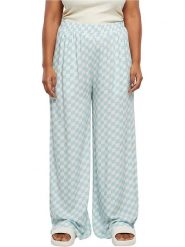 Urban Classics Spodnie w kolorze błękitno-białym rozmiar: M. Białe spodnie materiałowe Urban Classics, bez wzorów, z materiału, z podwyższonym stanem. Za 88.02 zł.