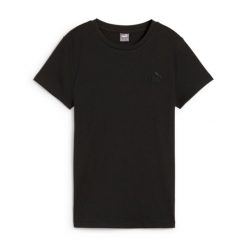 Koszulka damska Puma Ess Elevated. Czarne t-shirty sportowe Puma, l, bez wzorów, z materiału, bez ramiączek, na fitness i siłownię. Za 149.55 zł.