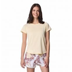 Columbia Koszulka Bogata Bay 2072571758. Żółte t-shirty sportowe Columbia, xs, bez wzorów, bez ramiączek. Za 129.99 zł.