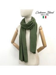 MILANO AMOUR Szal w kolorze ciemnozielonym - 190 x 50 cm rozmiar: onesize. Zielone szaliki i kominy MILANO AMOUR, bez wzorów, z kaszmiru. Za 139.20 zł.