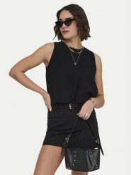 ONLY Top Aris 15364287 Czarny Loose Fit. Czarne topy ONLY, l, bez wzorów, z wiskozy, bez kołnierzyka, bez ramiączek. Za 129.99 zł.