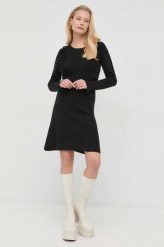 Silvian Heach sukienka kolor czarny midi dopasowana. Czarne sukienki Silvian Heach, l, bez wzorów, z materiału, bez kołnierzyka, bez ramiączek, maxi, dopasowane. Za 529.99 zł.
