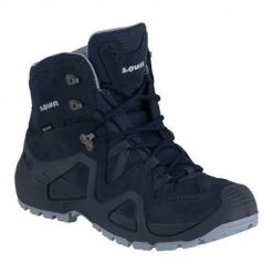 Buty trekkingowe damskie Lowa Zephyr Mid Gtx. Niebieskie buty trekkingowe Lowa, bez wzorów, z materiału, za kostkę, bez zapięcia. Za 772.00 zł.