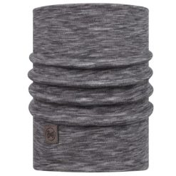Komin wielofunkcyjny z wełny merynosów Buff Merino Heavyweight. Szare szaliki i kominy Buff, na zimę, bez wzorów, z wełny, sportowe. Za 169.90 zł.