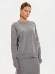 Max Mara Leisure Sweter Salvia 2426366158 Szary Relaxed Fit. Szare swetry Max Mara Leisure, l, bez wzorów, z wełny, bez ramiączek. Za 559.99 zł.