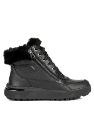 Geox Trzewiki D Dalyla B Abx D26QSA 00046 C9999 Czarny. Czarne śniegowce Geox, bez wzorów, ze skóry, bez zapięcia. Za 449.99 zł.