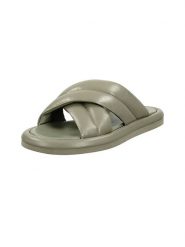 GANT Footwear Skórzane klapki "Clareha" w kolorze khaki rozmiar: 37. Brązowe klapki GANT Footwear, bez wzorów, ze skóry, klasyczne, z otwartym noskiem, bez obcasa, bez zapięcia. Za 142.53 zł.