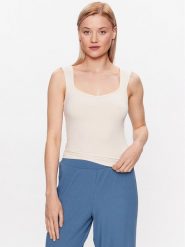 Triumph Koszulka piżamowa Natural Spotlight Camisole 10214842 Écru Regular Fit. Koszule nocne Triumph, bez wzorów, z lyocellu, bez ramiączek. Za 99.00 zł.