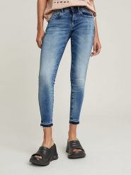 G-Star Dżinsy - Skinny fit - w kolorze niebieskim rozmiar: W32/L32. Niebieskie jeansy G-Star, l, z aplikacjami, ze skóry, klasyczne. Za 210.81 zł.