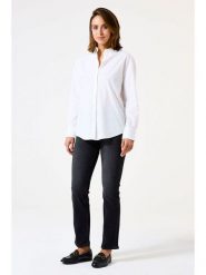 Garcia Dżinsy "Celia" - Regular fit - w kolorze czarnym rozmiar: W30. Czarne jeansy Garcia, z aplikacjami, ze skóry, klasyczne, z podwyższonym stanem. Za 190.63 zł.