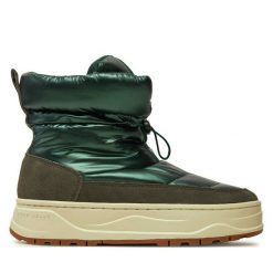 Śniegowce Pepe Jeans. Zielone śniegowce Pepe Jeans, bez wzorów, z jeansu, bez zapięcia. Za 499.99 zł.