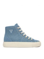 Guess Jeans Tenisówki CWBEO-GJ202505163 Niebieski. Niebieskie trampki Guess Jeans, z aplikacjami, z jeansu, bez zapięcia. Za 219.99 zł.
