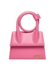 JACQUEMUS Torebka Le Chiquito Noeud 213BA005-3060 Różowy. Czerwone torebki klasyczne JACQUEMUS, bez wzorów, ze skóry, bez dodatków. Za 2,959.00 zł.