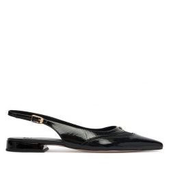 Baleriny HÖGL. Czarne baleriny Högl, bez wzorów, bez obcasa, bez zapięcia. Za 759.99 zł.