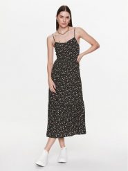 Pepe Jeans Sukienka codzienna Pey PL953300 Kolorowy Regular Fit. Sukienki Pepe Jeans, na co dzień, xs, bez wzorów, z jeansu, bez kołnierzyka, bez ramiączek, proste. Za 289.99 zł.