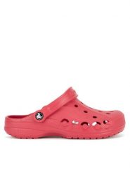 Crocs Klapki C-BAYA 10126-6EN Czerwony. Czerwone klapki Crocs, bez wzorów, z tworzywa sztucznego, bez obcasa, bez zapięcia. Za 199.99 zł.
