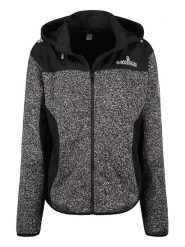 Maison Montaigne Kurtka polarowa "Theimai" w kolorze szaro-czarnym rozmiar: L. Czarne kurtki Maison Montaigne, l, z aplikacjami, z materiału, bez kaptura. Za 113.99 zł.