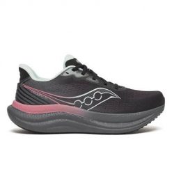 Buty do biegania damskie Saucony Triumph 23. Czarne buty do biegania Saucony, bez wzorów, bez zapięcia, do biegania. Za 808.15 zł.