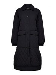 SELECTED FEMME Płaszcz pikowany "Mia" w kolorze czarnym rozmiar: 36. Czarne płaszcze Selected Femme, bez wzorów, bez kaptura. Za 189.29 zł.