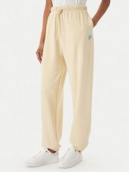 Tommy Hilfiger Spodnie dresowe Logo Embroidery WW0WW49706 Beżowy jasny Regular Fit. Brązowe spodnie sportowe Tommy Hilfiger, bez wzorów, z bawełny. Za 529.99 zł.