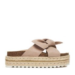 Espadryle DeeZee. Brązowe espadryle DeeZee, bez wzorów, bez obcasa. Za 139.99 zł.