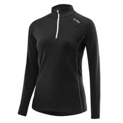 Damski polar merino Löffler Transtex. Czarne bluzy z polaru LOFFLER, l, bez wzorów, z polaru, trekkingowe. Za 425.50 zł.