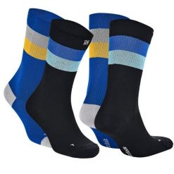 Lekkie skarpety kompresyjne sportowe z ochroną przed pęcherzami - Sevilla SC. Czarne skarpetki Norfolk, bez wzorów, z elastanu. Za 149.99 zł.