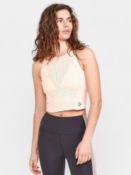 Craft Top sportowy "ADV Hit" w kolorze beżowym rozmiar: S. Brązowe topy sportowe Craft, s, bez wzorów, z materiału, outdoorowe. Za 104.99 zł.