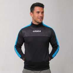 Kurtka Damasco do biegania i treningu czarno-błękitna fluorescencyjna. Czarne kurtki do biegania LEGEA, xl, bez wzorów, z bawełny, bez kaptura, do biegania. Za 84.00 zł.