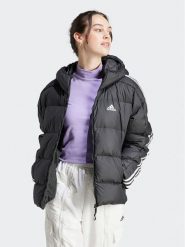 Adidas Kurtka puchowa Essentials 3-Stripes Mid Down HZ8483 Czarny Regular Fit. Czarne kurtki adidas, na zimę, xs, bez wzorów, z puchu, bez kaptura. Za 499.99 zł.