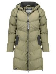 Geographical Norway Płaszcz zimowy "Bonus" w kolorze khaki rozmiar: XL. Brązowe płaszcze Geographical Norway, na zimę, xl, bez wzorów, z puchu, bez kaptura. Za 352.43 zł.