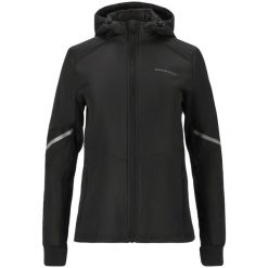 Damska wodoodporna kurtka z kapturem Endurance Princey. Czarne kurtki do biegania Endurance, l, bez wzorów, z materiału, z kapturem, do biegania. Za 387.00 zł.