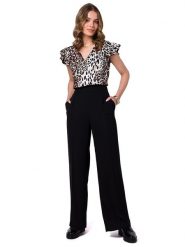 Stylove Spodnie w kolorze czarnym rozmiar: XL. Czarne spodnie materiałowe Stylove, bez wzorów, z materiału. Za 150.02 zł.