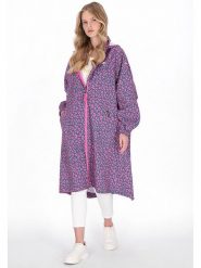 Schmuddelwedda Płaszcz przeciwdeszczowy w kolorze granatowo-różowym rozmiar: M. Niebieskie kurtki przeciwdeszczowe Schmuddelwedda, m, bez wzorów, bez kaptura, outdoorowe. Za 304.99 zł.