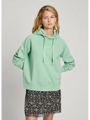 Pepe Jeans Bluza w kolorze jasnozielonym rozmiar: M. Zielone bluzy Pepe Jeans, m, bez wzorów, z bawełny, bez ramiączek, z kapturem. Za 167.28 zł.