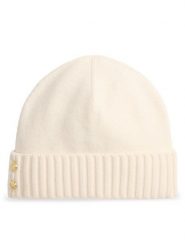 LAUREN RALPH LAUREN Czapka 454P04510003 Écru. Białe czapki zimowe Lauren Ralph Lauren, bez wzorów, z wełny. Za 419.99 zł.