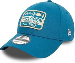 Czapka Mclaren 9FORTY Graphic Patch Turkusowa. Niebieskie czapki z daszkiem Coqui, z aplikacjami, z bawełny. Za 184.99 zł.