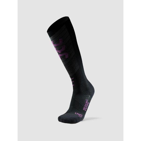 Ski Evo Race One Socks. Czarne skarpetki sportowe Uyn, bez wzorów, narciarskie. Za 127.25 zł.