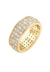 Elli PREMIUM Damska obrączka Microsetting z kryształami cyrkonii w srebrze próby 925 Sterling Silver Pierścionki 1 ct Damski. Szare pierścionki Elli PREMIUM, z cyrkonią, srebrne. Za 413.99 zł.